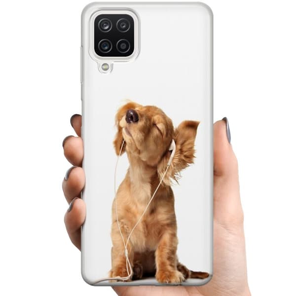 Samsung Galaxy A12 TPU Matkapuhelimen kuori Koira