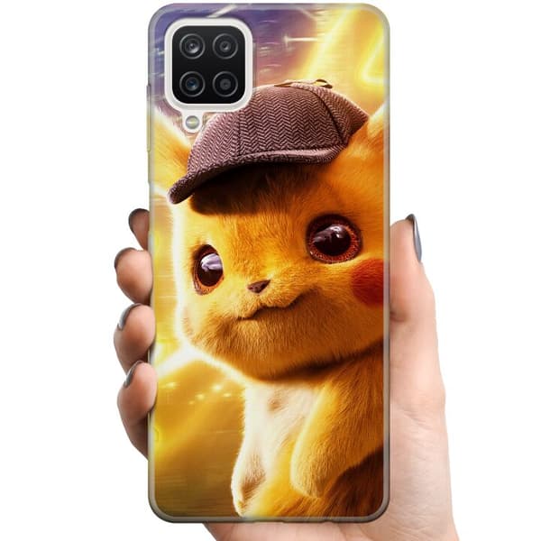 Samsung Galaxy A12 TPU Matkapuhelimen kuori Etsivä Pikachu