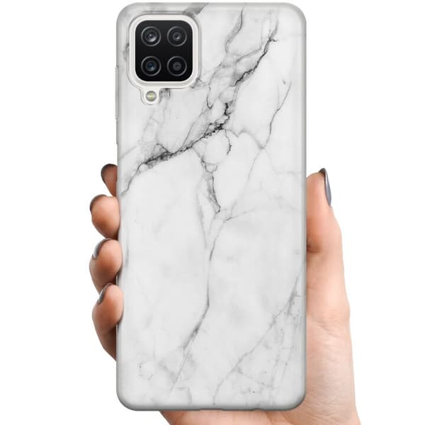 Samsung Galaxy A12 TPU Mobildeksel Marmor