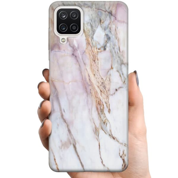 Samsung Galaxy A12 TPU Matkapuhelimen kuori Marmori