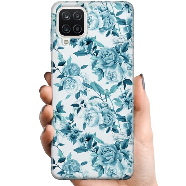 Samsung Galaxy A12 TPU Mobilskal Blommor