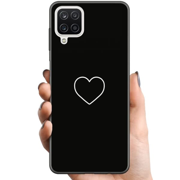 Samsung Galaxy A12 TPU Matkapuhelimen kuori Sydän