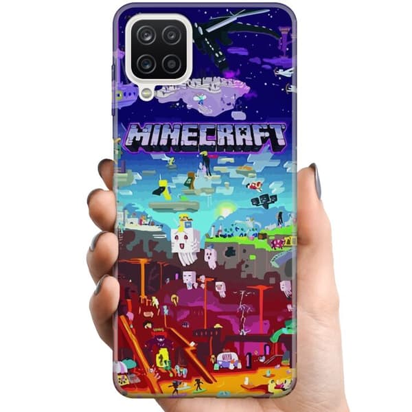 Samsung Galaxy A12 TPU Mobilcover MineCraft