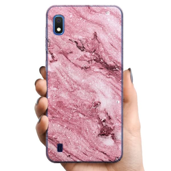 Samsung Galaxy A10 TPU Mobildeksel Glitrer Marmor