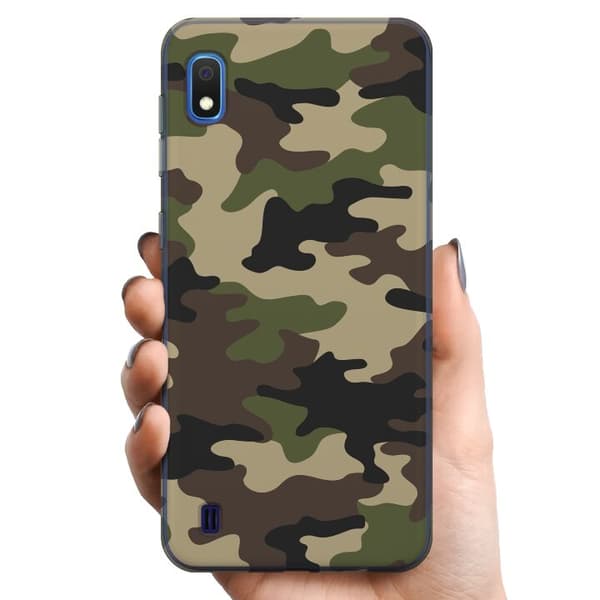 Samsung Galaxy A10 TPU Matkapuhelimen kuori Metsä camo