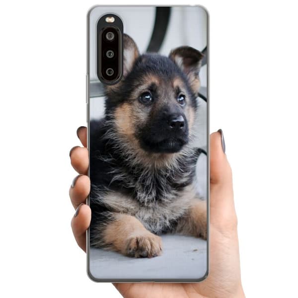 Sony Xperia 10 II TPU Mobilskal Schäfer Puppy