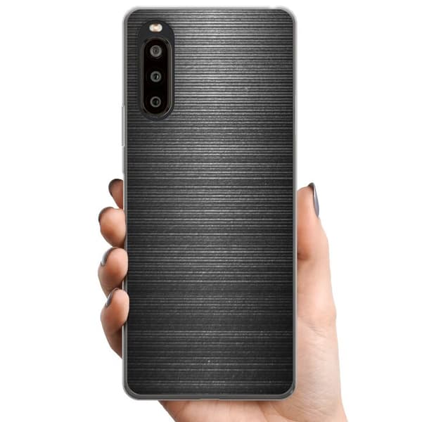 Sony Xperia 10 II TPU Mobilcover Børstet Metal