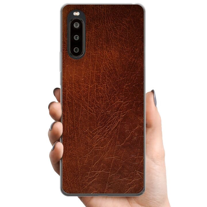 Sony Xperia 10 II TPU Mobilskal Läder