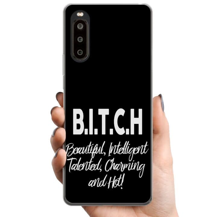 Sony Xperia 10 II TPU Mobilskal Text