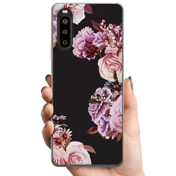 Sony Xperia 10 II TPU Mobilcover Blomster