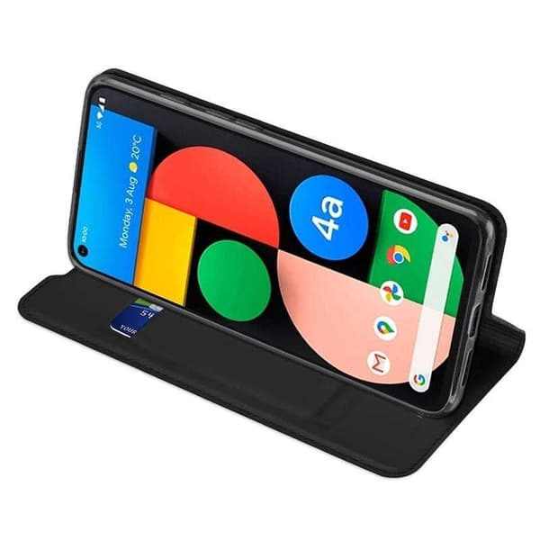 Google Pixel 4a 4G/LTE Flip Case Skin Pro med kortrum