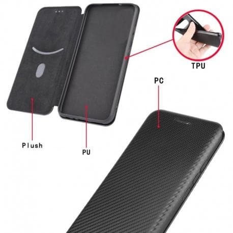 Motorola Moto G100 Flipfodral Kortfack CarbonDreams®