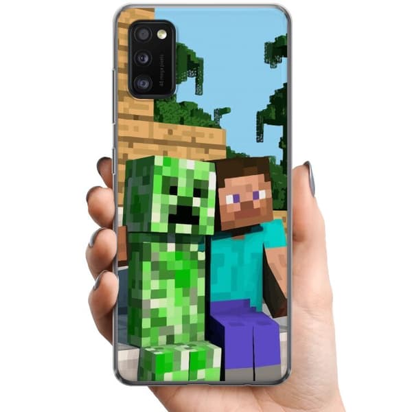 Samsung Galaxy A41 TPU Mobilcover MineCraft