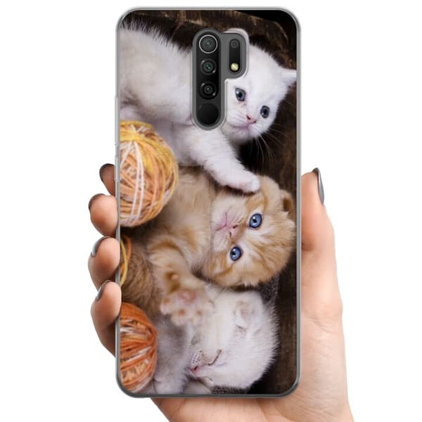 Xiaomi Redmi 9 TPU Matkapuhelimen kuori Kissat