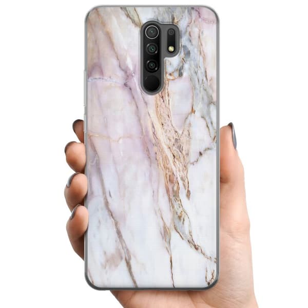 Xiaomi Redmi 9 TPU Mobilcover Marmor