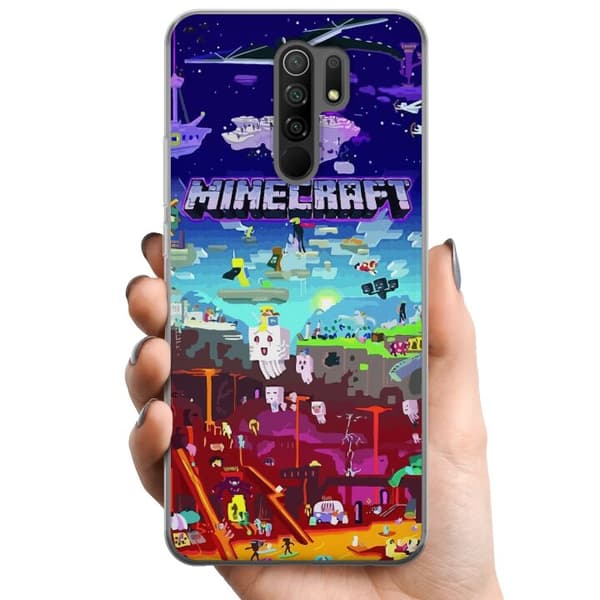 Xiaomi Redmi 9 TPU Matkapuhelimen kuori MineCraft