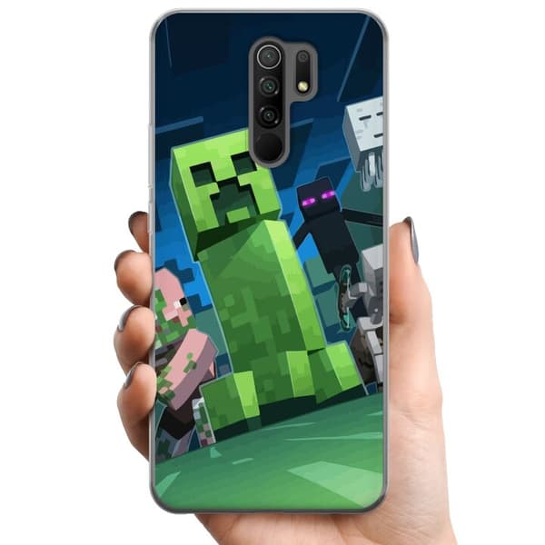 Xiaomi Redmi 9 TPU Mobilcover MineCraft