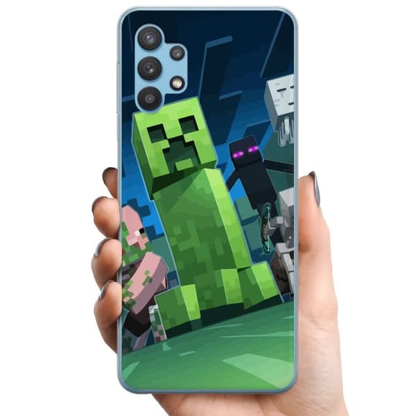 Samsung Galaxy A32 5G TPU Mobilskal MineCraft