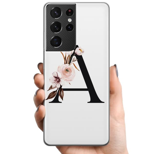 Samsung Galaxy S21 Ultra 5G TPU Matkapuhelimen kuori Kirjaimet