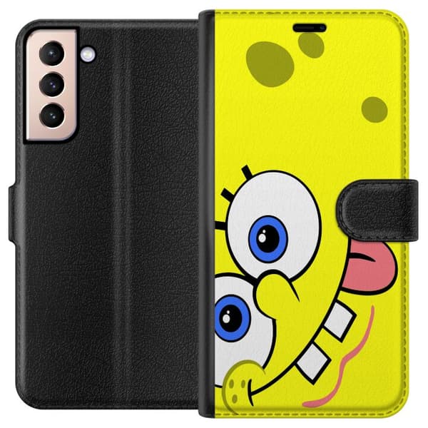 Samsung Galaxy S21 Plånboksfodral SpongeBob Fyrkant