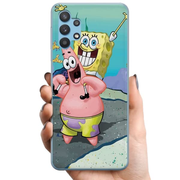 Samsung Galaxy A32 5G TPU Mobildeksel SpongeBob Firkant