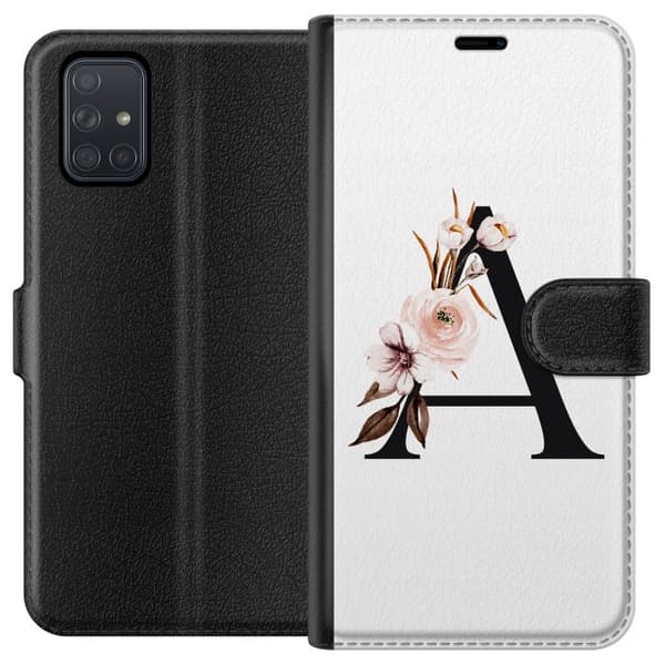 Samsung Galaxy A71 Tegnebogsetui Bogstaver