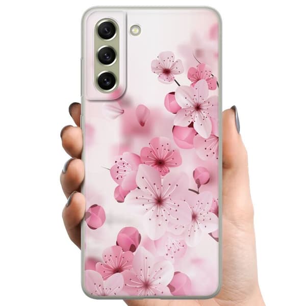 Samsung Galaxy S21 FE 5G TPU Mobilskal Cherry Blossom
