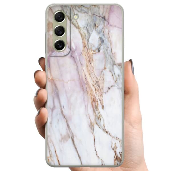 Samsung Galaxy S21 FE 5G TPU Mobildeksel marmor