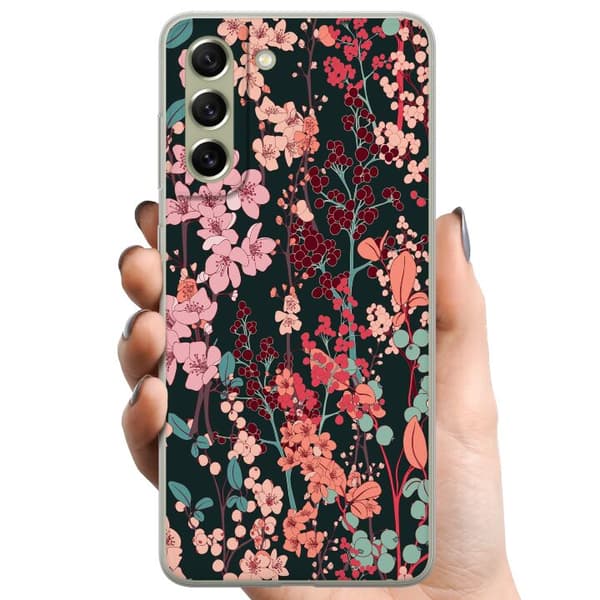 Samsung Galaxy S21 FE 5G TPU Matkapuhelimen kuori Kukat