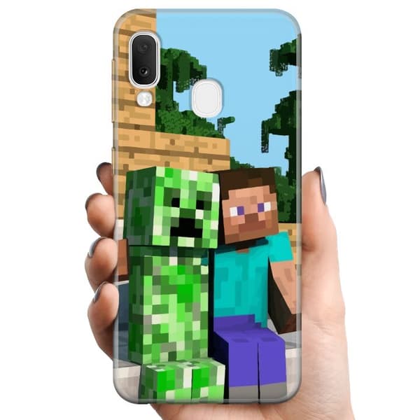 Samsung Galaxy A20e TPU Mobilskal MineCraft
