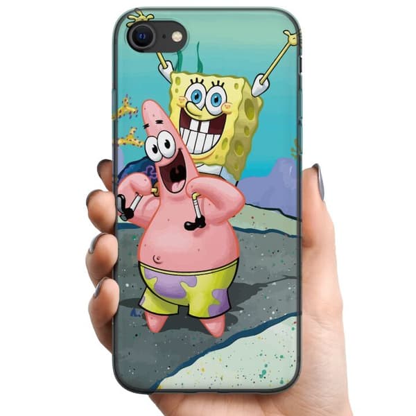 Apple iPhone SE (2020) TPU Mobildeksel SpongeBob Firkant