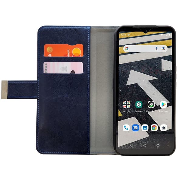 Mobilcover 2-kort CAT S53 - Mørkeblå