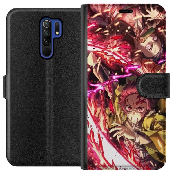 Xiaomi Redmi 9 Lommeboketui Demon Slayer