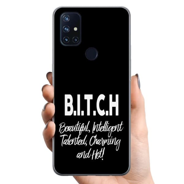 OnePlus Nord N10 5G TPU Matkapuhelimen kuori Teksti