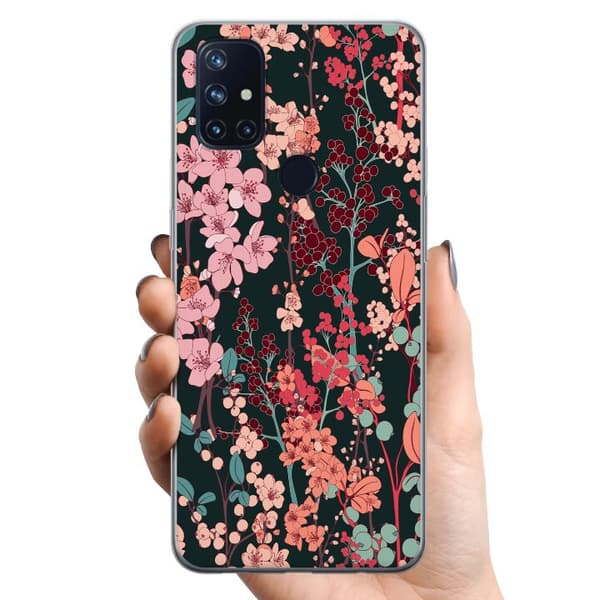 OnePlus Nord N10 5G TPU Mobilskal Blommor