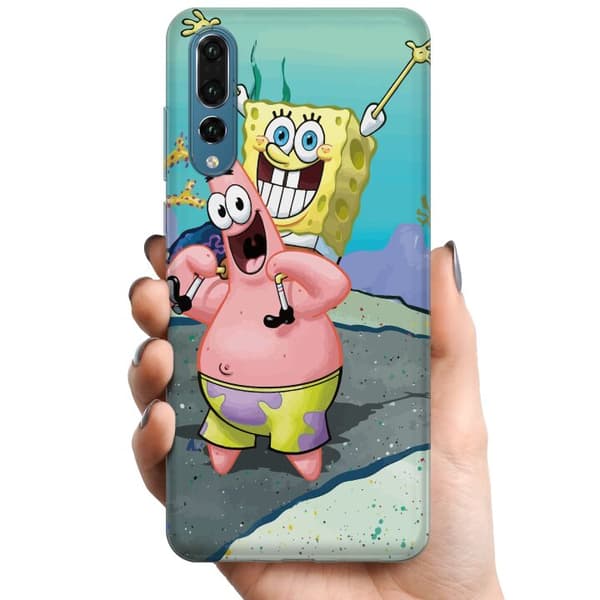 Huawei P20 Pro TPU Mobilcover SpongeBob Kvadrat