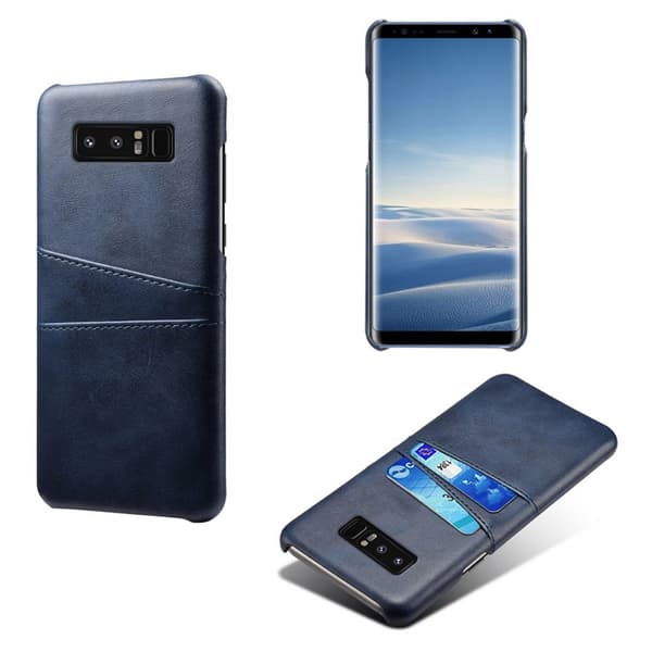 Samsung Galaxy Note8 skal fodral skydd skinn kort visa mastercard