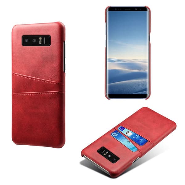 Samsung Galaxy Note8 skal fodral skydd skinn kort visa mastercard