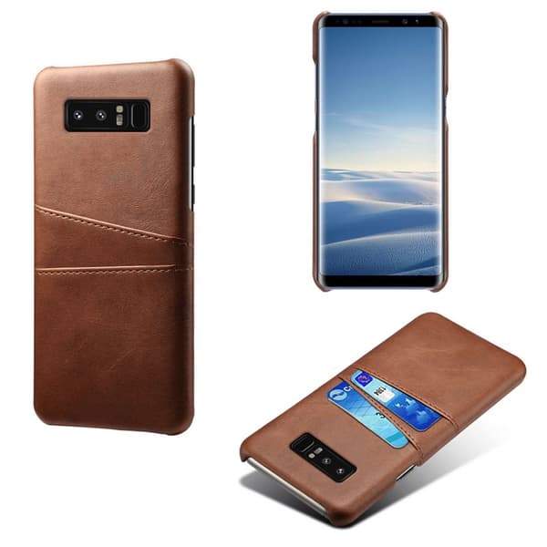 Samsung Galaxy Note8 skal fodral skydd skinn kort visa mastercard