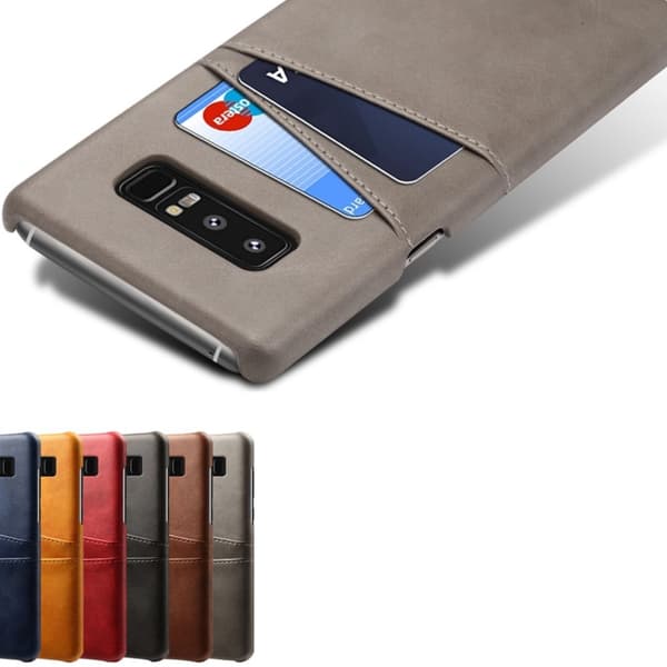 Samsung Galaxy Note8 skal fodral skydd skinn kort visa mastercard
