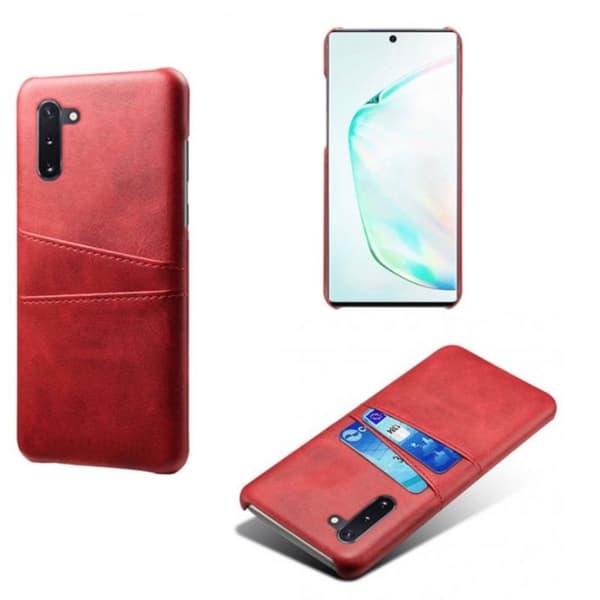Samsung Note10 skal fodral skydd skinn kort visa mastercard
