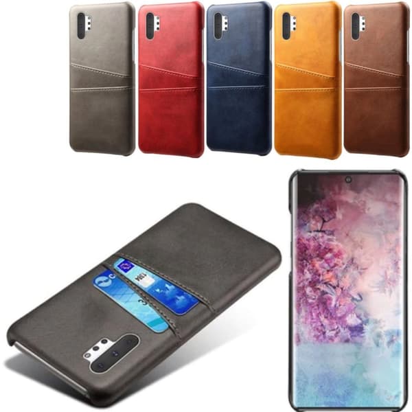 Samsung Note10 Plus skal fodral skydd skinn kort kredit visa