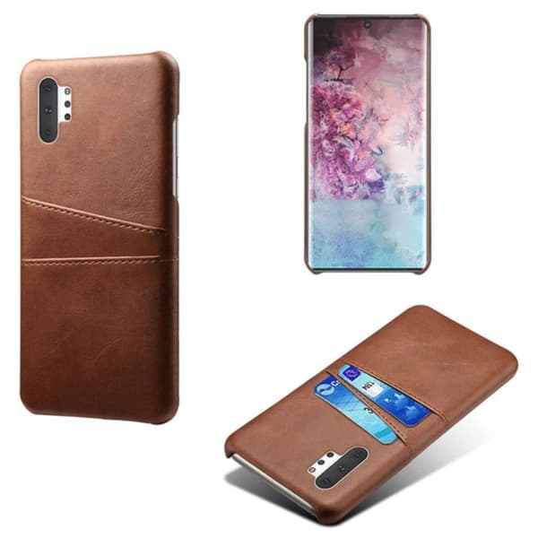 Samsung Note10 Plus skal fodral skydd skinn kort kredit visa