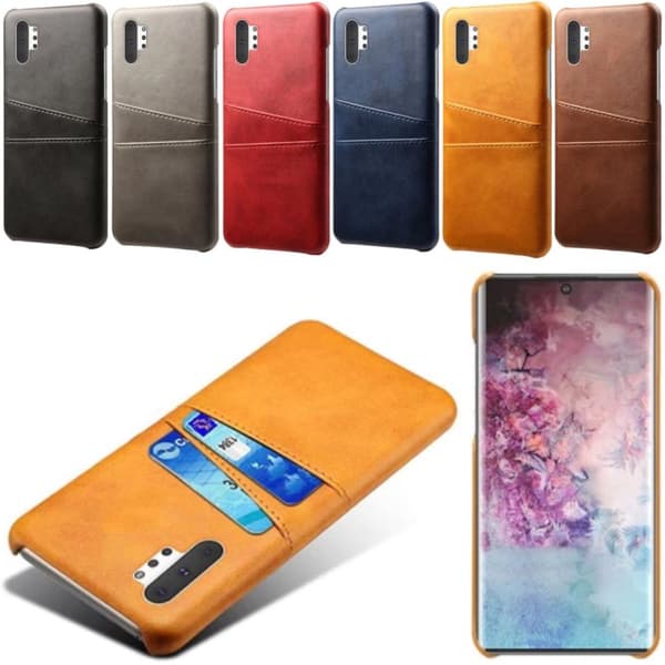 Samsung Note10 Plus skal fodral skydd skinn kort kredit visa