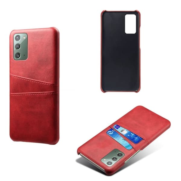 Samsung Note20 skal fodral skydd skinn kort visa mastercard
