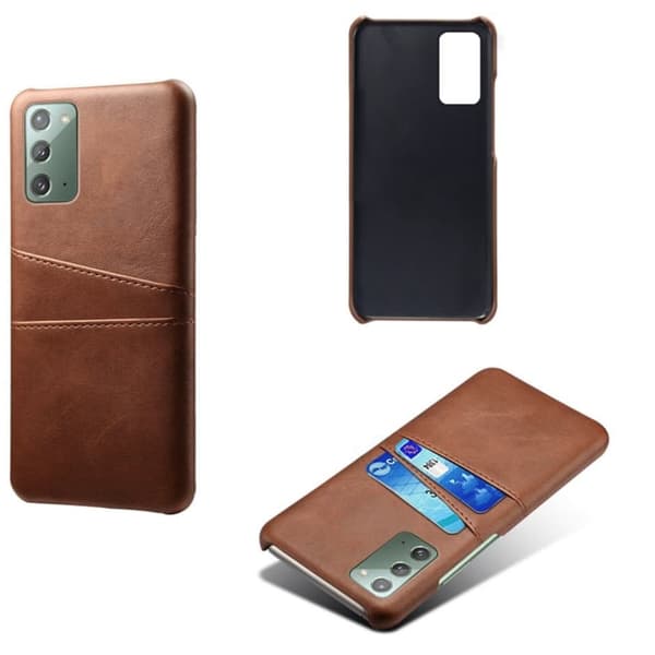 Samsung Note20 skal fodral skydd skinn kort visa mastercard