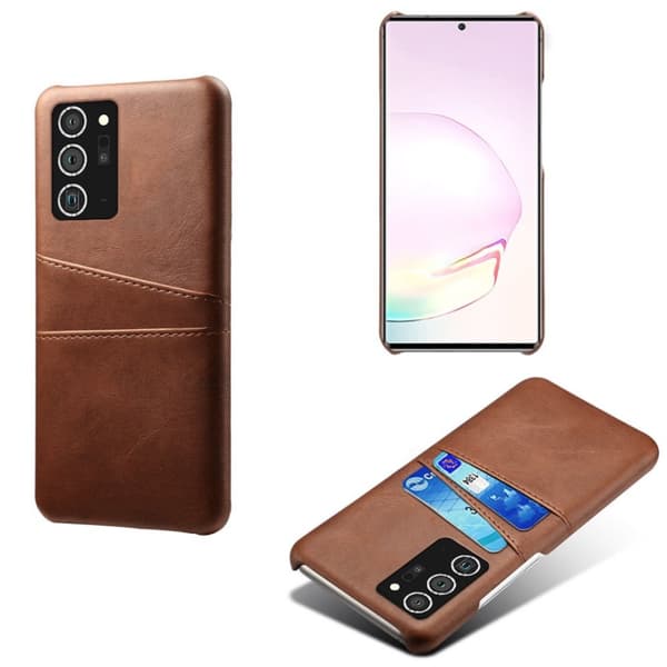 Samsung Note20 Ultra skal fodral skydd skinn kort kredit visa