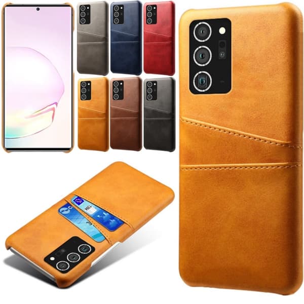 Samsung Note20 Ultra skal fodral skydd skinn kort kredit visa