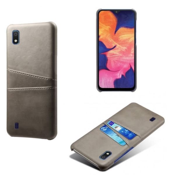 Samsung A10 skal fodral skydd skinn kort visa mastercard amex