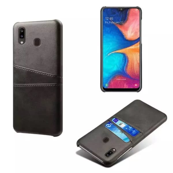 Samsung A40 skal fodral skydd skinn kort visa mastercard